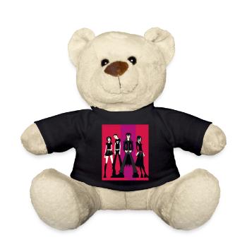 Gothic Business Casual Goth Clique Freunde - Teddy - Schwarz - Vorne