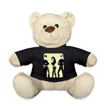 Business Goth Gothic Clique Freunde - Teddy - Schwarz - Vorne