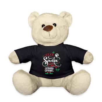 Weihnachten Santa Hunderasse Deutscher Spaniel - Teddy - Schwarz - Vorne