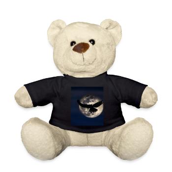 Goth Gothic Lover Shadow of a Bird of Prey - Teddy Bear - black - Front