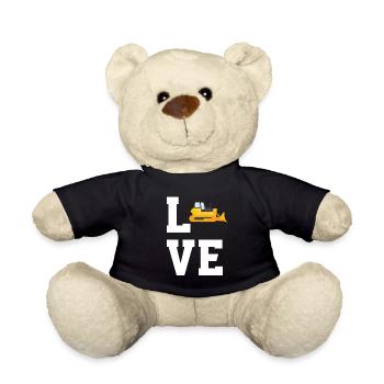 Liebe Bulldozer - Teddy - Schwarz - Vorne