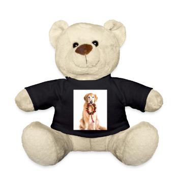 Couronne de l’Avent Golden Retriever des chiens de Noël - Nounours - noir - Devant