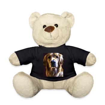 Golden Retriever Portrait Vincent Van Gogh Style - Teddy - Schwarz - Vorne