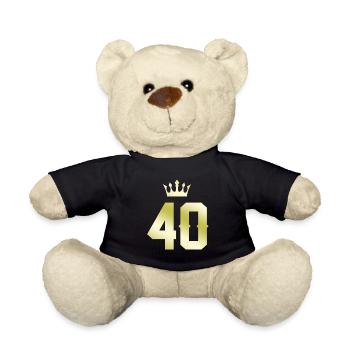 40 Zahl Krone - Teddy - Schwarz - Vorne