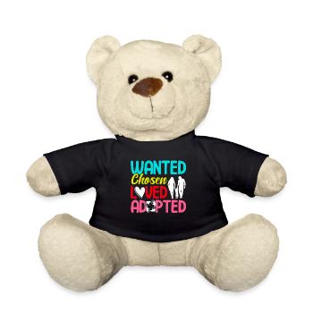 Adoption of children Adoption foster parents - Teddy Bear - black - Front