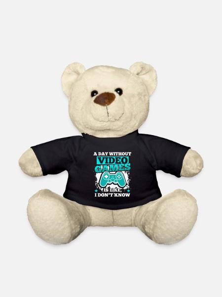Ein Tag ohne Videospiele Spieler Gamer - Teddy - Schwarz