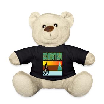 Connecticut Hometown Retro Mountain Bike - Teddy Bear - black - Front