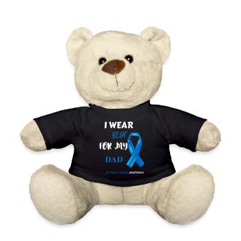 Prostate Cancer Support I Wear Blue For My Dad - Teddy - Schwarz - Vorne