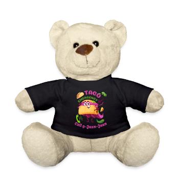 Lustiger mexikanischer Taco Notruf 9 Juan Juan - Teddy - Schwarz - Vorne