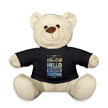 Hello Sweater Weather - Teddy Bear - black - Front