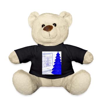 Plan schématique de l’arbre de Noël de Noël - Nounours - noir - Devant