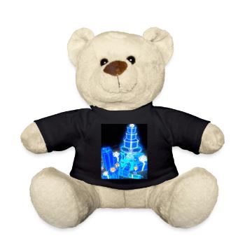Weihnachten Weihnachtsbaum Schematic Blaupause - Teddy - Schwarz - Vorne