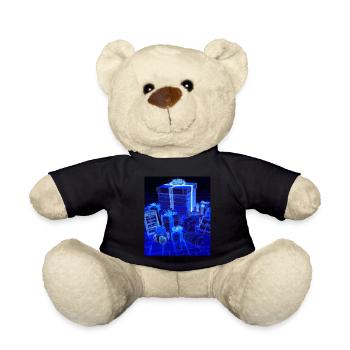 Weihnachten Weihnachtsbaum Schematic Blaupause - Teddy - Schwarz - Vorne