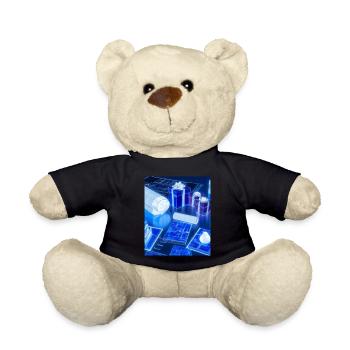 Weihnachten Weihnachtsbaum Schematic Blaupause - Teddy - Schwarz - Vorne