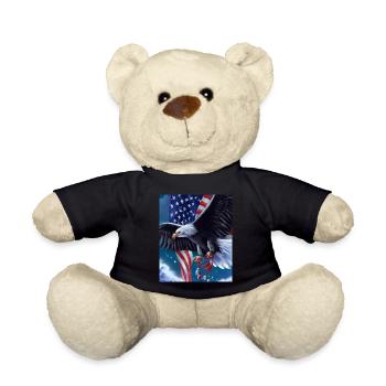Amerikanisches Weihnachten Seeadler Mit - Teddy - Schwarz - Vorne