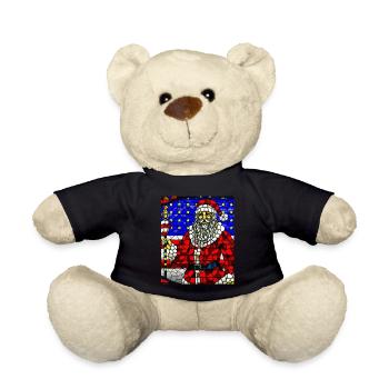 Noël américain Père Noël - Nounours - noir - Devant
