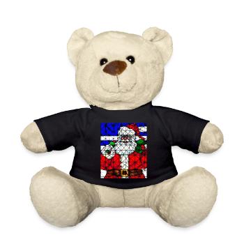 Fenêtres de l’église du Père Noël de Noël - Nounours - noir - Devant