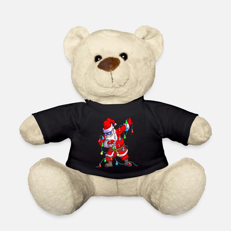 Christmas Lights Dabbing Santa - Teddy - Schwarz