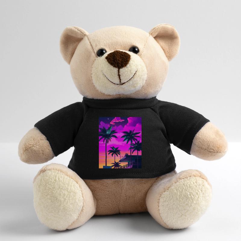 Synthwave Sun Hawaii Vaporwave Esthétique Nounours