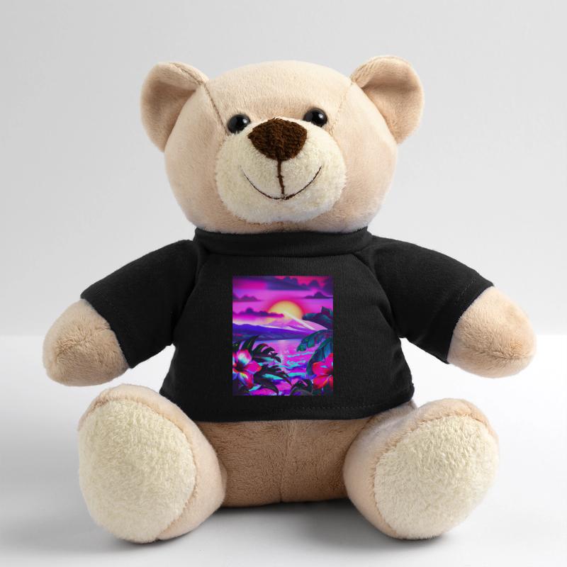 Synthwave Sun Hawaii Vaporwave Esthétique Nounours