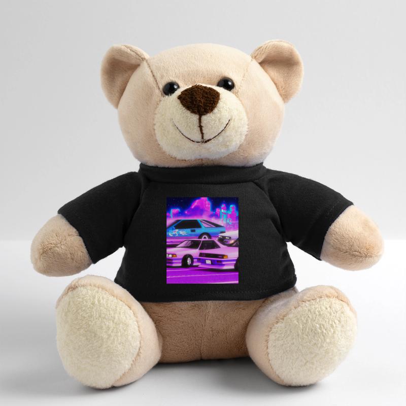 Vaporwave Aesthetic Synthwave Car Teddy