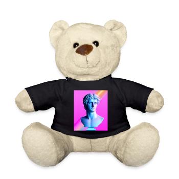 Vaporwave Statue Buste romain - Nounours - noir - Devant