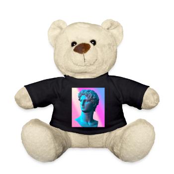 Vaporwave Statue Buste romain - Nounours - noir - Devant