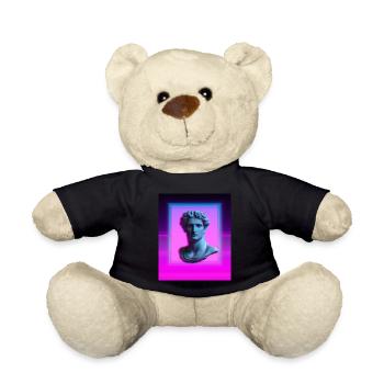 Vaporwave Statue Buste romain - Nounours - noir - Devant