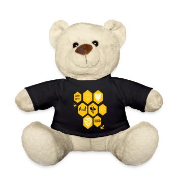 Montrez de l’amour et soyez gentil - Nounours - noir - Devant