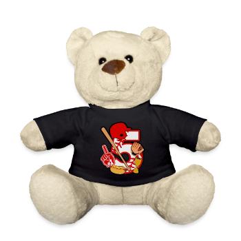 Fête du 5e anniversaire de baseball Numéro 5 - 5 ans - Nounours - noir - Devant