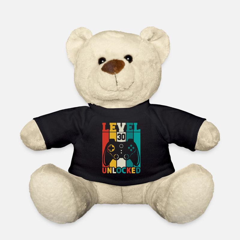30 ans 30th Birthday Level Unlocked Gamin - Nounours - noir