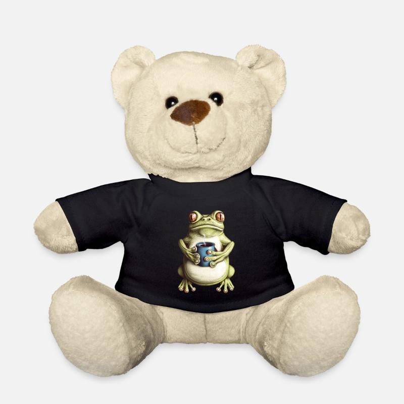 Kröte Frosch Kaffee - Teddy - Schwarz