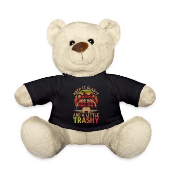 Raccoon Girl Women Funny Garbage Animal - Nounours - noir - Devant