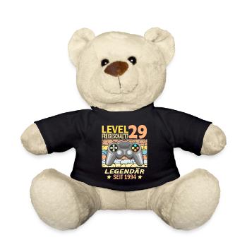 29. Geburtstag Gamer zocken Geburtstjahr 1994 - Teddy - Schwarz - Vorne