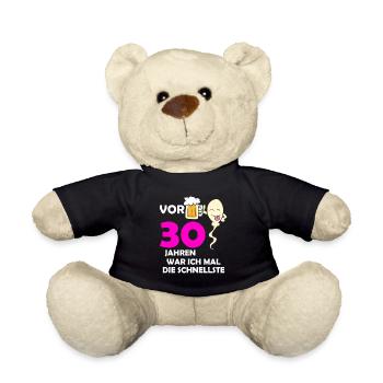 Vor 30 Jahren war ich mal die Schnellste - Teddy - Schwarz - Vorne