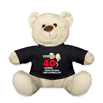 Vor 40 Jahren war ich mal der Schnellste - Teddy - Schwarz - Vorne