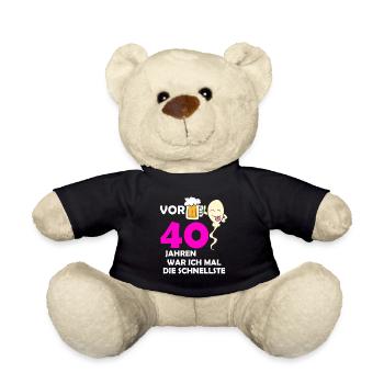 Vor 40 Jahren war ich mal die Schnellste - Teddy - Schwarz - Vorne