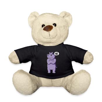 Nilpferd Nö - Teddy - Schwarz - Vorne