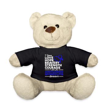 Spondylarthrite ankylosante Conscience Spondylarthrite ank - Nounours - noir - Devant