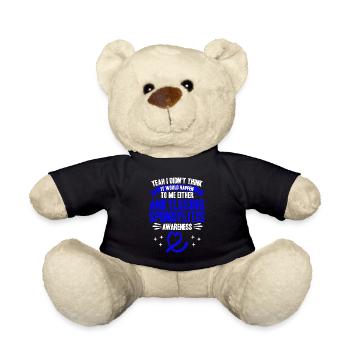 Combattant de la spondylarthrite ankylosante Ankylos spondylarthrite - Nounours - noir - Devant