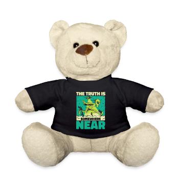 Alien UFO Aliens Außerirdischer - Teddy Bear - black - Front