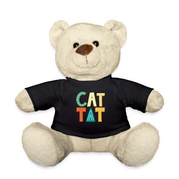 Katzenmama Katzeneltern Katzen Liebhaber Geschenk - Teddy - Schwarz - Vorne