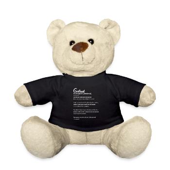 Gertrud Substantiv Beste Freundin Geschenk - Teddy - Schwarz - Vorne