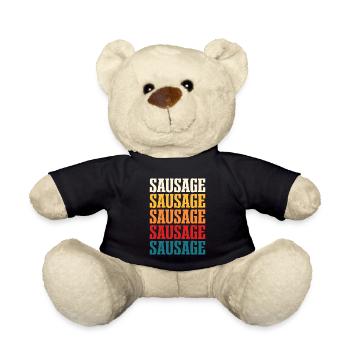Wurst - Teddy - Schwarz - Vorne