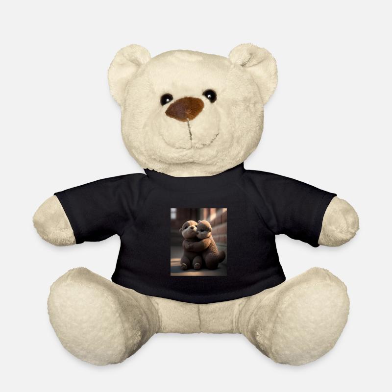 Anniversary Otter Sweet Huggable Otter - Teddy - Schwarz