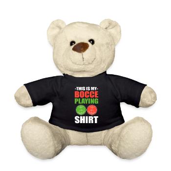 This Is My Bocce Playing Shirt Bocce Game - Teddy - Schwarz - Vorne