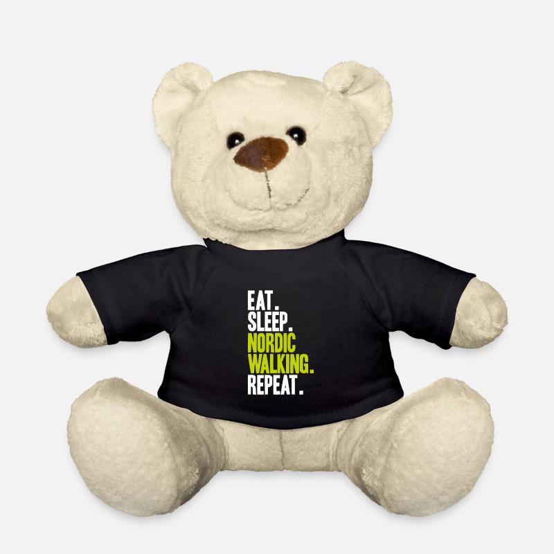 Nordic Walking Nordic Walker Nordic Walken - Teddy Bear - black