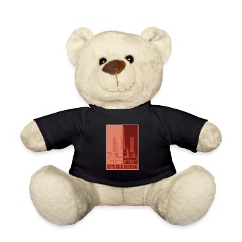 Oil Field Oil Rig - Teddy Bear - black - Front