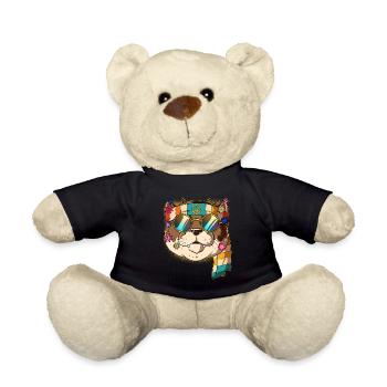 60s 70s Costume Groovy Hippie - Nounours - noir - Devant