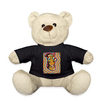 Hippie Pferd Psychedelisch Trippy - Teddy - Schwarz - Vorne